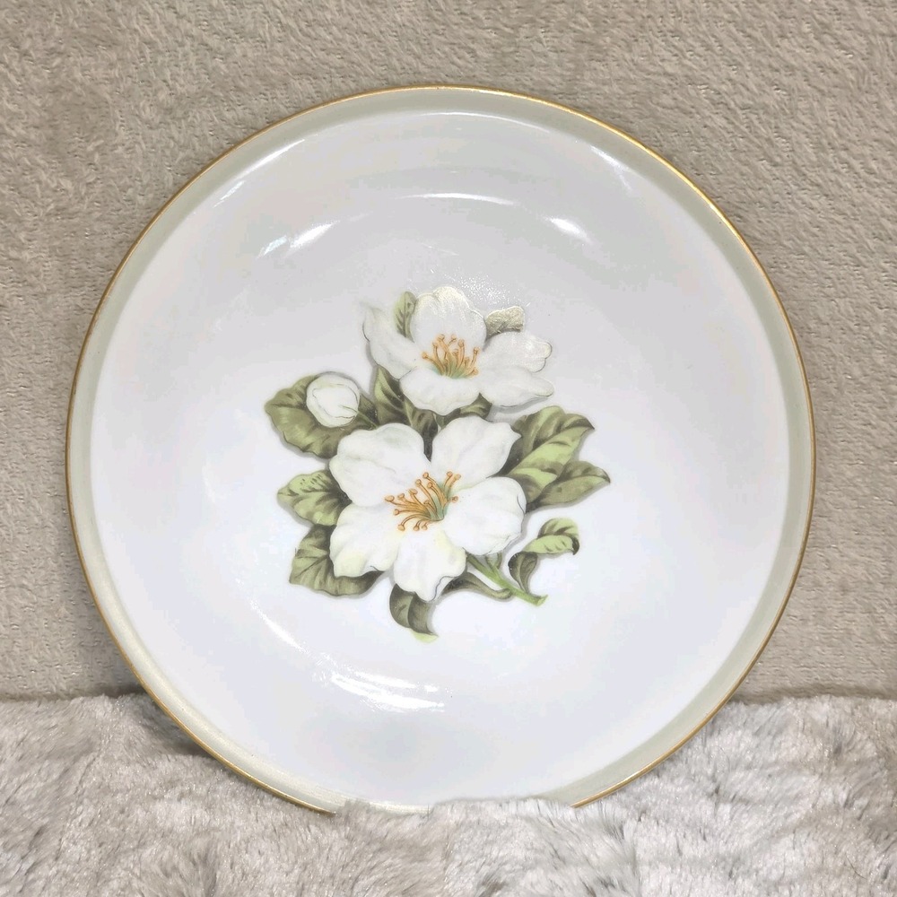 Set of 12 Vintage Alpine China Caprice Dessert Salad Plates 7.5" Japan Gold Trim